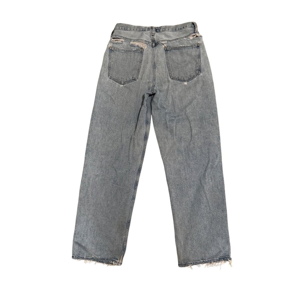 Agolde Light Blue Wide-Leg Jeans - Picture 8 of 14